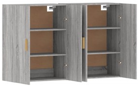 Móveis de parede 2 pcs derivados de madeira cinzento sonoma