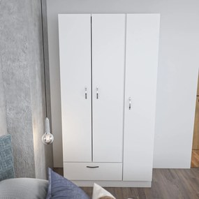 Roupeiro Gabi – Branco – 90x170x40 cm