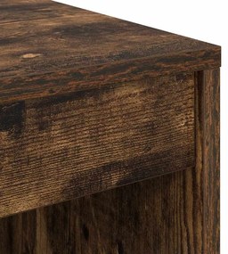 Mesa com Armazenamento Carvalho Fumado Madeira Engenheirada