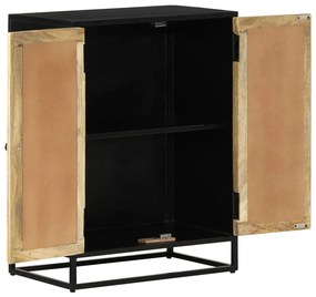 Aparador com 2 portas 55x35x75 cm mangueira maciça/ferro