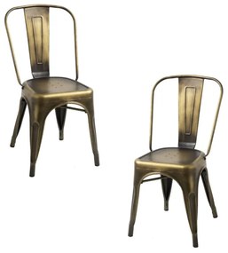 Pack 2 Cadeiras Torix Vintage - Ouro vintage
