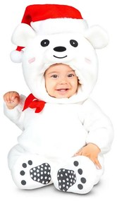 Fantasia para Bebés My Other Me Branco Urso (3 Peças) 12-24 Meses