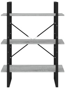 Estante 80x30x105 cm derivados de madeira cinzento sonoma