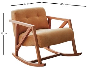 Cadeira Wing Nini – Amarela – 67x75x85 cm