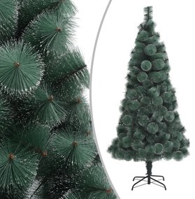 328483 vidaXL Árvore de Natal artificial com suporte 150 cm PET verde