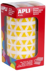Rolo Autocolantes Triangular Amarelo 10.5MM