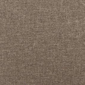 Cama box spring colchão/LED 120x190cm tecido cinza-acastanhado