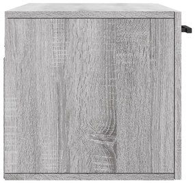 Armário parede 80x36,5x35 cm derivados de madeira cinza sonoma
