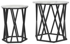Mesas de Apoio vidaXL 2 pcs Cinza Sonoma Madeira Engenharia