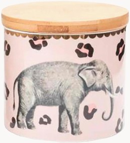 Pote de arrumação em porcelana fine bone china Elephant