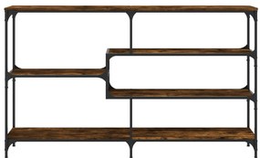 Mesa consola 160x32x95 cm derivados de madeira carvalho fumado