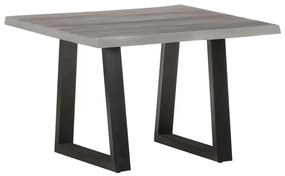 Mesa de centro com arestas vivas 60x60x40 cm acácia maciça