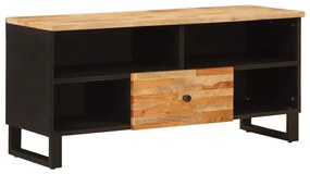 vidaXL Gabinete para TV com gaveta Castanho 100 x 33,5 x 46 cm