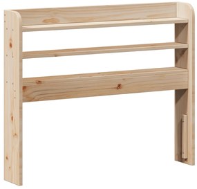 Estrutura de cama com cabeceira 90x190 cm pinho maciço