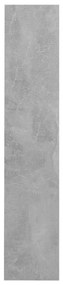 Sapateira de parede 80x18x90 cm contraplacado cinzento cimento