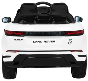 Carro elétrico para Crianças Range Rover Evoque 12V, 	Rodas Espuma EVA, assento couro ecológico Branco