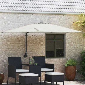 vidaXL Guarda-sol de Jardim de Parede Areia 247 cm
