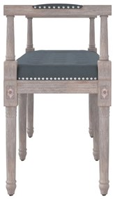 Banco 110x40x70 cm veludo cinzento-escuro