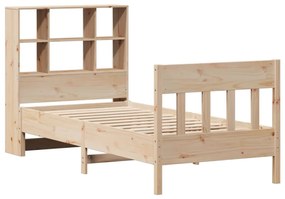 Cama sem colchão 75x190 cm madeira de pinho maciça