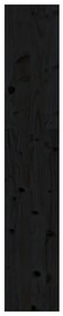 Estante/divisória 80x30x167,4 cm pinho maciço preto