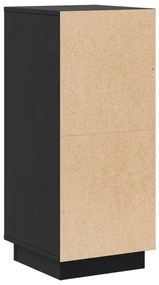 Aparadores 2 pcs 31,5x34x75 cm madeira de pinho maciça preto