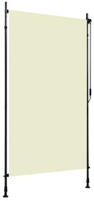 vidaXL Estore de rolo para exterior 120x270 cm creme