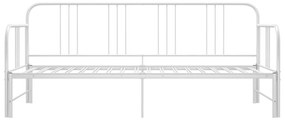 Estrutura sofá-cama de puxar 90x200 cm metal branco