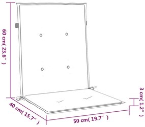 Almofadões lombares p/ cadeiras de jardim 4pcs oxford cinza-ac.