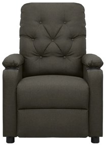 Poltrona elevatória tecido cinzento-acastanhado
