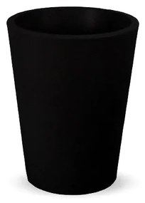Vaso de flores colorido redondo Polietileno CASA, JARDIM, RESTAURANTE, BAR GERBERA 50 (ø50x59 cm) - Preto