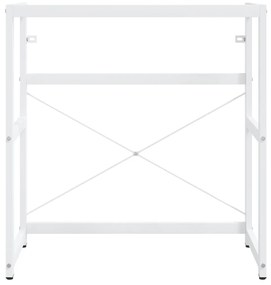 Estrutura p/ lavatório casa de banho ferro 79x38x83 cm branco