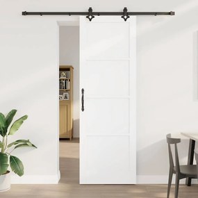 Porta Deslizante com Conjunto de Hardware 'ORKDAL'Madeira Sólida de Pi