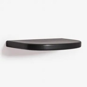 Estante De Parede ↔︎ 45 Cm Em Madeira De Manga Agathe Preto Claro - Sklum