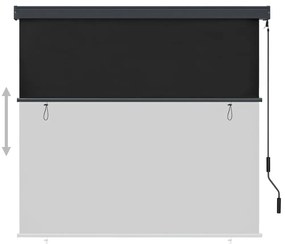 Estore de rolo para exterior 160x250 cm antracite