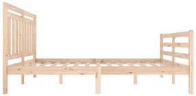 Estrutura de cama 120x200 cm madeira maciça