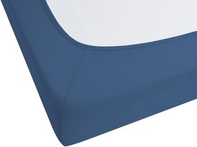 Lençol-capa em algodão azul marinho 180 x 200 cm JANBU Beliani