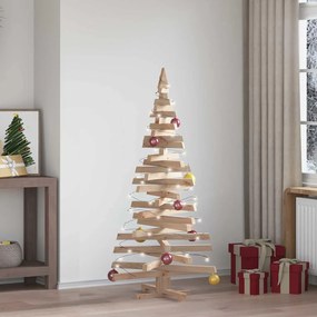 vidaXL Árvores de Natal Natural 150 cm Madeira de pinho maciça