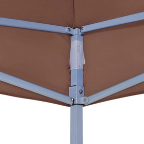 Teto para tenda de festas 3x3 m 270 g/m² castanho