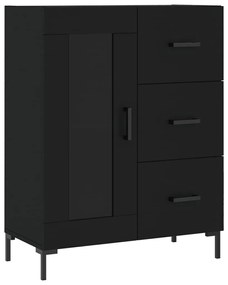 Armário alto 69,5x34x180 cm derivados de madeira preto