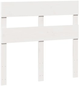 Cama sem colchão 90x190 cm madeira de pinho maciça branco