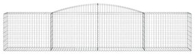 Cestos gabião arqueados 9 pcs 400x50x80/100cm ferro galvanizado