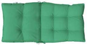 Almofadões cadeira encosto baixo 6 pcs tecido oxford verde