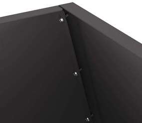 Fogão a Lenha Preto 50x50x100 cm Aço