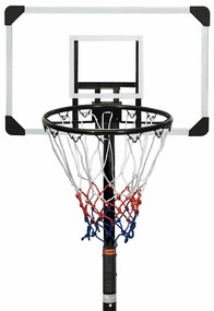 Tabela de basquetebol 216-250 cm policarbonato transparente