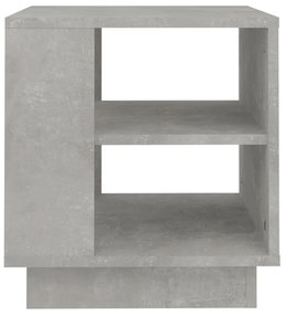 Mesa de centro 40x40x43 cm madeira processada cinza cimento