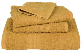 8pcs Conjunto toalhas banho 360 gsm 100% algodão dourado