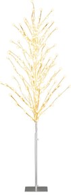 Conjunto de 3 caixas de presente de LED com laço e 48 LEDs brancos quentes e temporizador, decoração de Natal à prova d'água