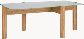 Mesa de centro com pernas de madeira Kob