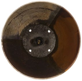 Candeeiro suspenso industrial redondo 25W 32 cm E27 multicor
