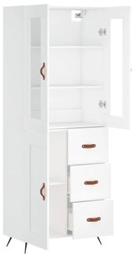 Armário alto 69,5x34x180 cm derivados de madeira branco